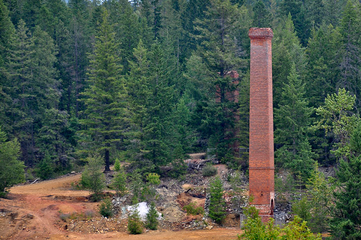 chimneys from old townsite