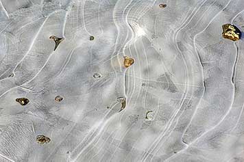 Frozen swash marks